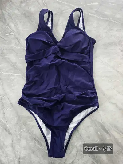 Small swimsuit black and dark blue, View more