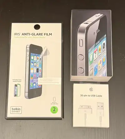 Multiple iPhones and accessories, View more