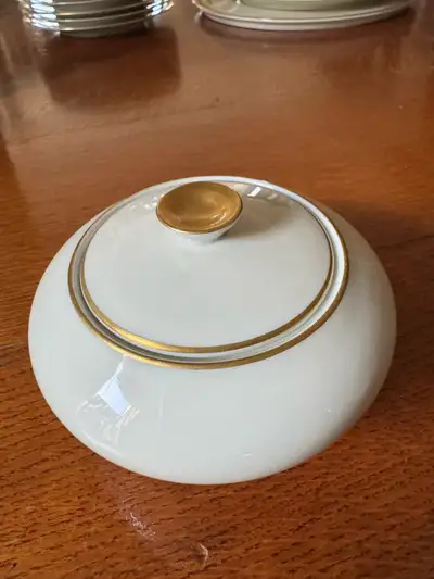 KPM Krister (Germany) vintage covered sugar bowl, View more