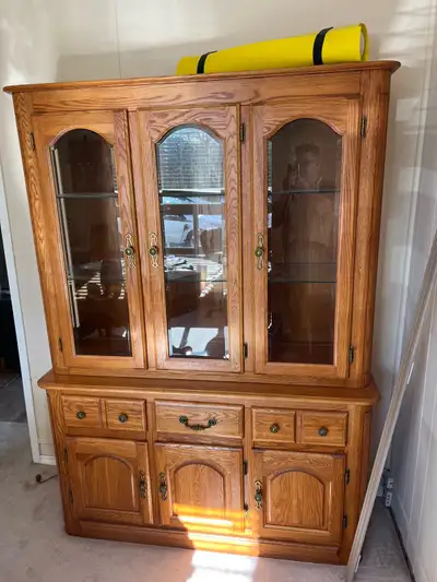 Solid Oak China Cabinet, View more