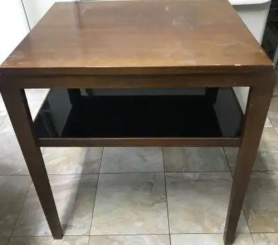 VINTAGE OAK TV TABLE, View more
