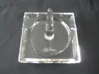 Crystal Glass Ring Holder Oleg Cassini - Trinket Dish-Brand New