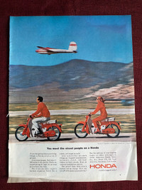 1964 Honda 50  Motorcycle Original Ad