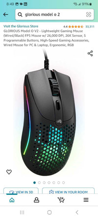 GLORIOUS Model O V2 - Lightweight Gaming Mouse