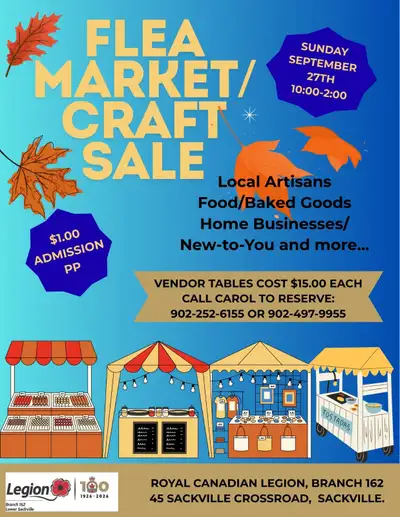 Flea Market Sackville Legion, View more