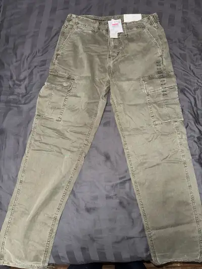American Eagle Lived-In Cargo Pant 30x34 Olive Green, View more