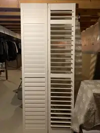 CALIFORNIA WHITE VINYL SHUTTERS for PATiO DOOR : $250