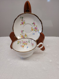 VTG Footed Royal Albert Crown China Cup and Saucer