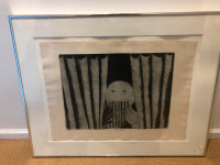"Boy Pan Flute Player Art 1977" Limited Edition Print Signed