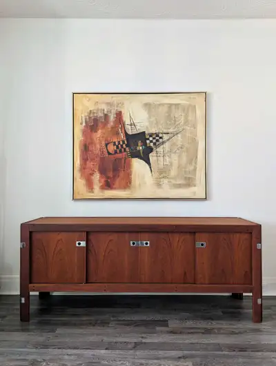 Vintage Afra & Tobia Scarpa Teak Credenza, View more