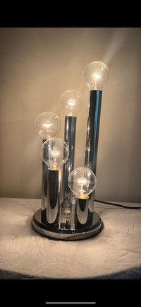 Mid Century Chrome Lamp 5 Tier Lights