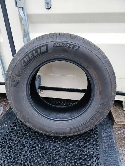 4 Michelin LTX Trail, 265 70 R18, approx 2500 km's, like new, no tread wear is measurable, taken off...