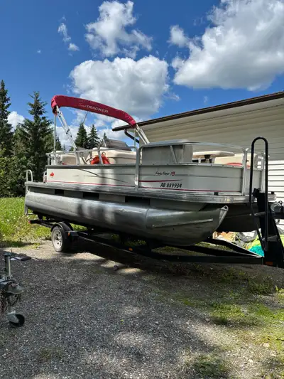 Down sizing 2005 sun tracker pontoon 18’, 60hp big foot 4 stroke merc low ours,oil and filter done ,...