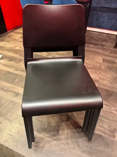 16 Commercial Stackable Wooden Restaurant Chairs – Excellent Con, View more