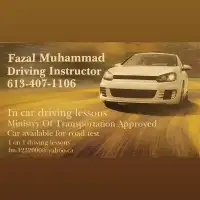 Driving instructor in Ottawa east