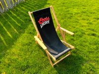 Coors Light Foldable Wooden Lounge Chair