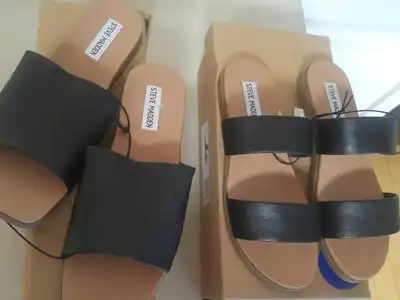 Steve Madden,Leather Sandal Slides,sz 8, BNIB. SPECIAL -$20.00, View more