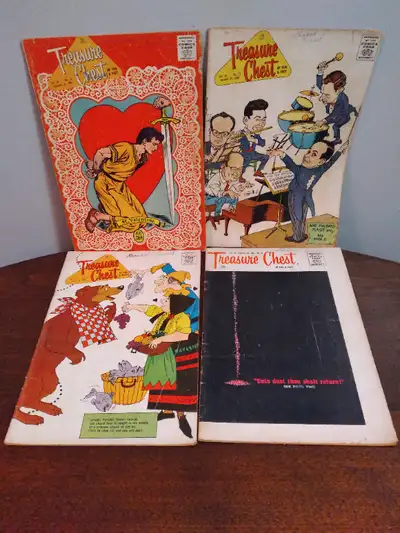24 VINTAGE TREASURE CHEST COMICS  1962-1965, View more