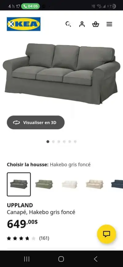 Divan et repose pied  tres propre, View more
