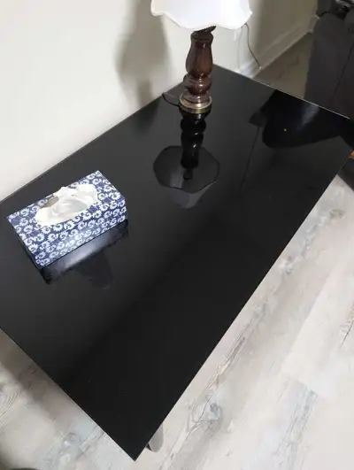 Black Glass Coffee Table, View more