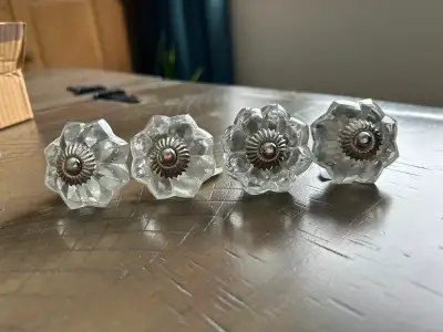 Glass Cabinet Knobs, Never Used, Lot of 4 (Brampton), View more