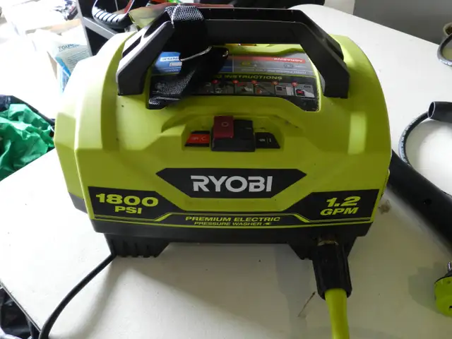 RYOBI 1800 PSI 1.2 GPM Cold Water Electric Pressure Washer + Sur in Other in Belleville - Image 8