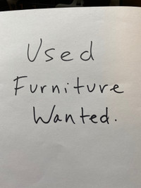 Used Furniture Wanted