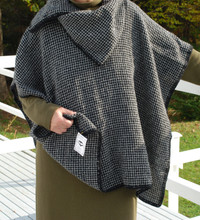 Hand-made Wool Poncho from Lunenburg