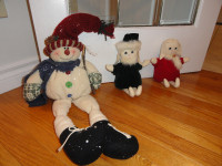 CHRISTMAS DOOR STOPPERS DECORATIONS - VARIETY OF 3 DECORATIONS