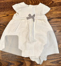 Zara Baby Size 6-9 months White Dress New