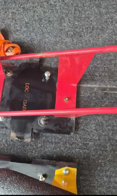 Wheel chocks for motorcycle or dirtbikes lock n load with straps and mounting hardware..$120 max hau...