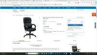 NEW in Box Executive Office Chair. Bonded Leather. And More