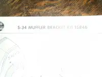 Rupp Sachs  S-34 Snowmobile Muffler Bracket Kit Parts List