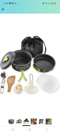 Hiking/camping cookware set