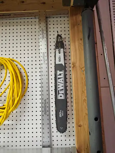 Dewalt 20 inch bar and chain off a dccs677 chainsaw. Like new, used for a 4 inch tree for about 20 m...