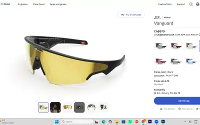 META - Oakley Vanguard VR Glasses NEW SEALED!, View more
