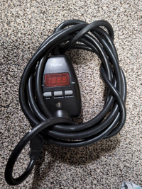 NOMA OUTDOOR TEMPERATURE ACTIVATED BLOCK HEATER CORD WITH TIMER