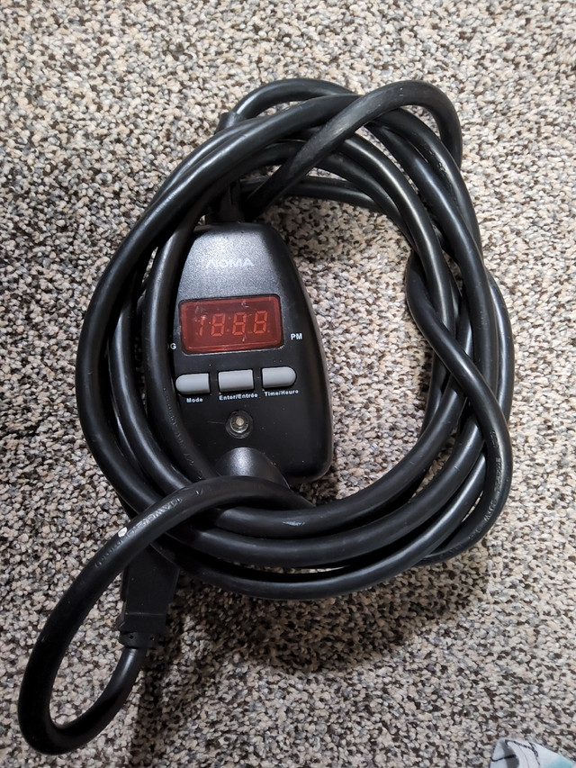NOMA OUTDOOR TEMPERATURE ACTIVATED BLOCK HEATER CORD WITH TIMER in Heaters, Humidifiers & Dehumidifiers in Red Deer