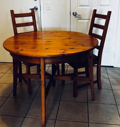 IKEA’s Round Wooden Dining Table with 4 Chairs, View more