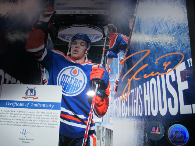 Taylor Hall autographed Edmonton Oilers 8x10 in Arts & Collectibles in City of Halifax - Image 2