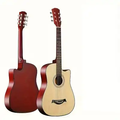 38-Inch Glossy End Guitar, High-Quality Linden Wood Acoustic Fol, View more