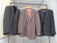 2 Harris Tweed Sport Jackets sizes 40, 42.   Casual Professional