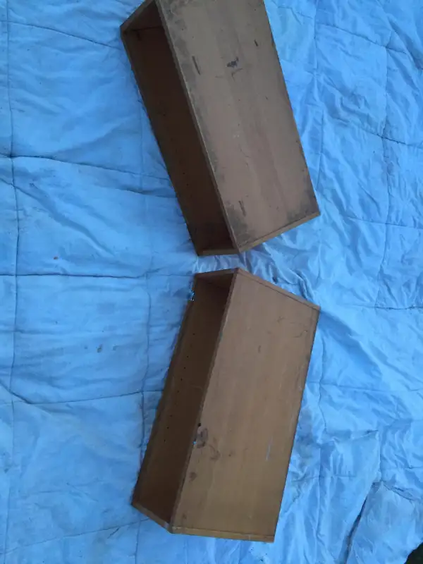 Two small shelving units for $ 5 each .  I have lots here! in Bookcases & Shelving Units in St. Albert - Image 4