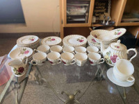 Ridgway Ironstone England Anniversary Rose set for sale