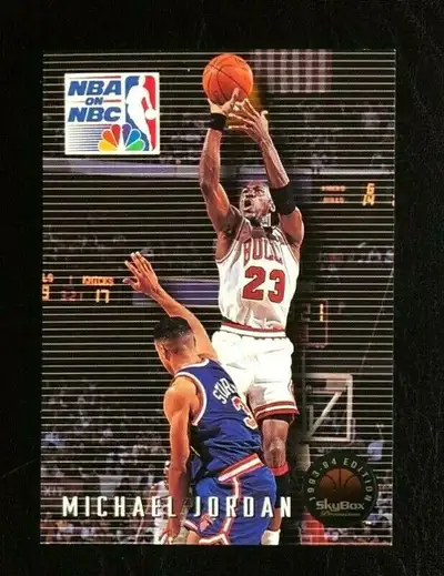 1993-94 Skybox Premium Basketball MICHAEL JORDAN NBA on NBC #14, View more