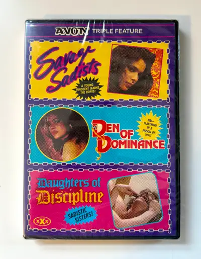 OOP Vinegar Syndrome Savage Sadists/Den of Dominance VS-086 DVD, View more