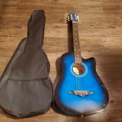 36" 6 String Acoustic Guitar with Case, View more
