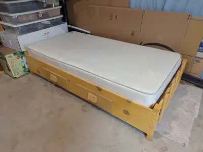 twin bed + mattress, View more