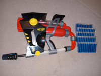 Nerf Vintage RAPID FIRE AS-20 air powered 2001 blaster gun darts