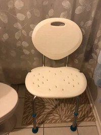 Ergonomic bath shower chair with back rest $85, max 300 lbs